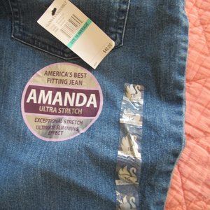 Gloria Vanderbilt AMANDA Denim Jeans 16 Average